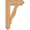 Ekena Millwork Funston Arts and Crafts Smooth Bracket w/ Offset Brace, Western Red Cedar, 7 1/2"W x 22"D x 34"H BKT0806X22X34FST03SWR - alternate 2